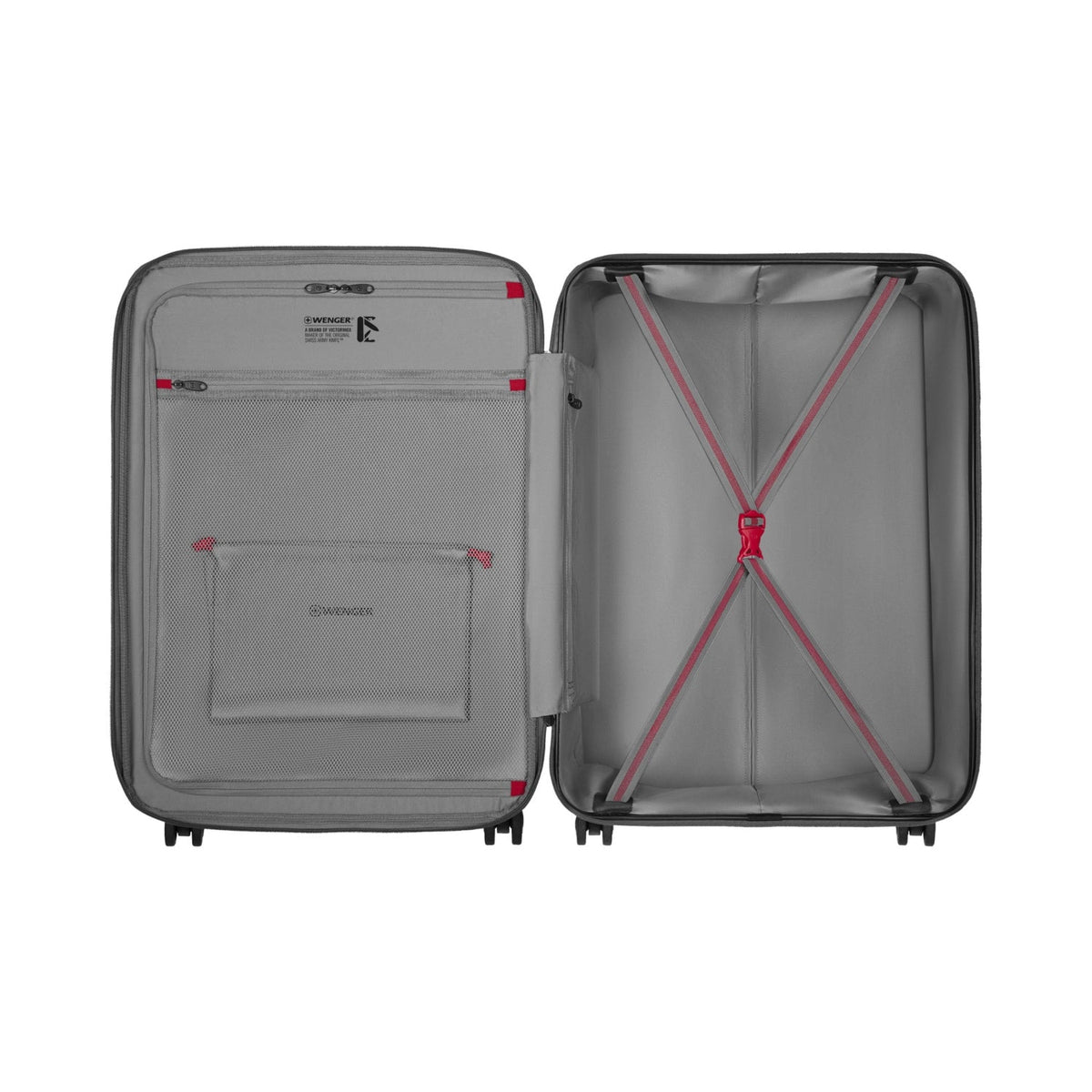 Wenger Motion 3 Piece 54+69+81cm Hardside Expandable Cabin & Check-In Luggage Trolley Set Grey