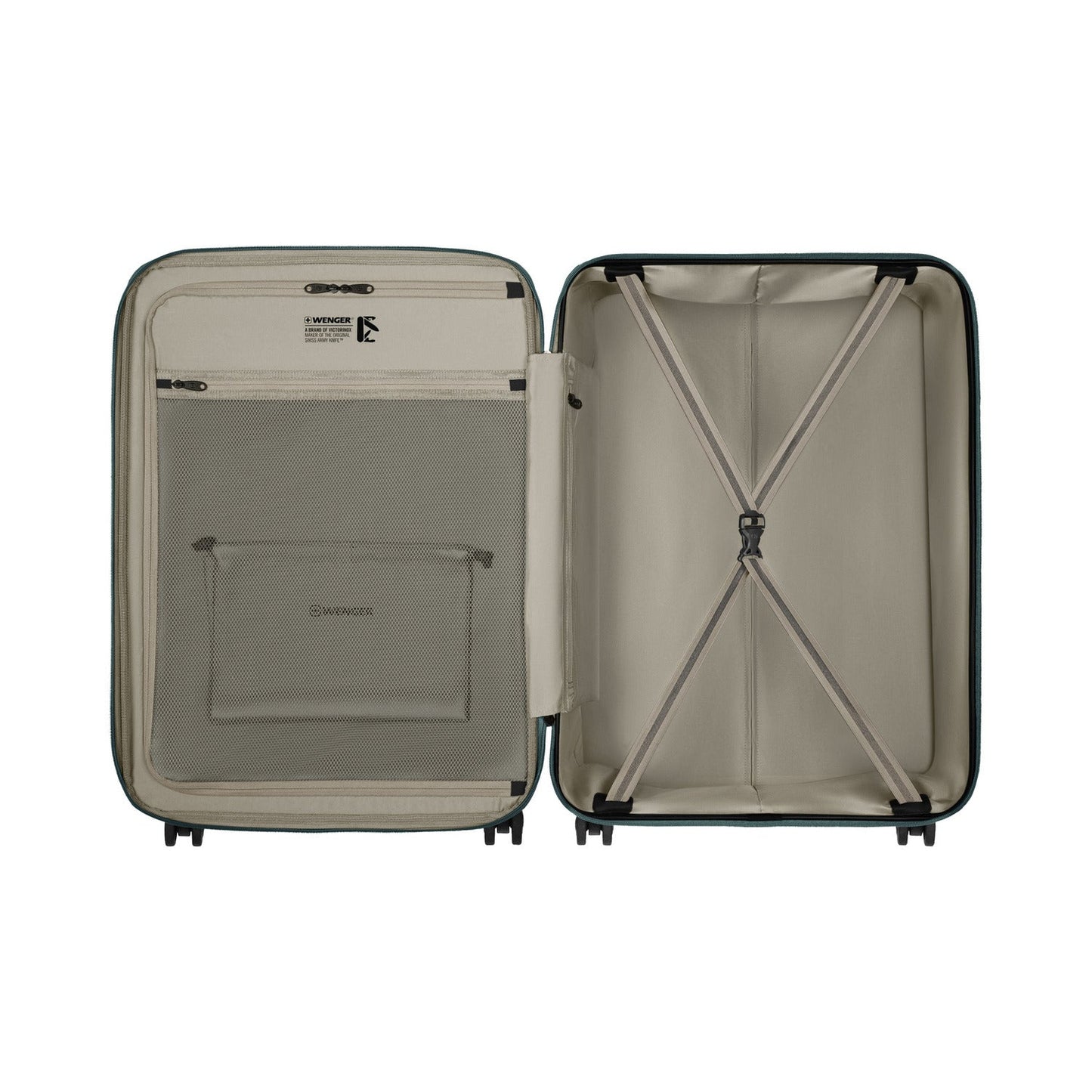 Wenger Motion 3 Piece 54+69+81cm Hardside Expandable Cabin & Check-In Luggage Trolley Set Green