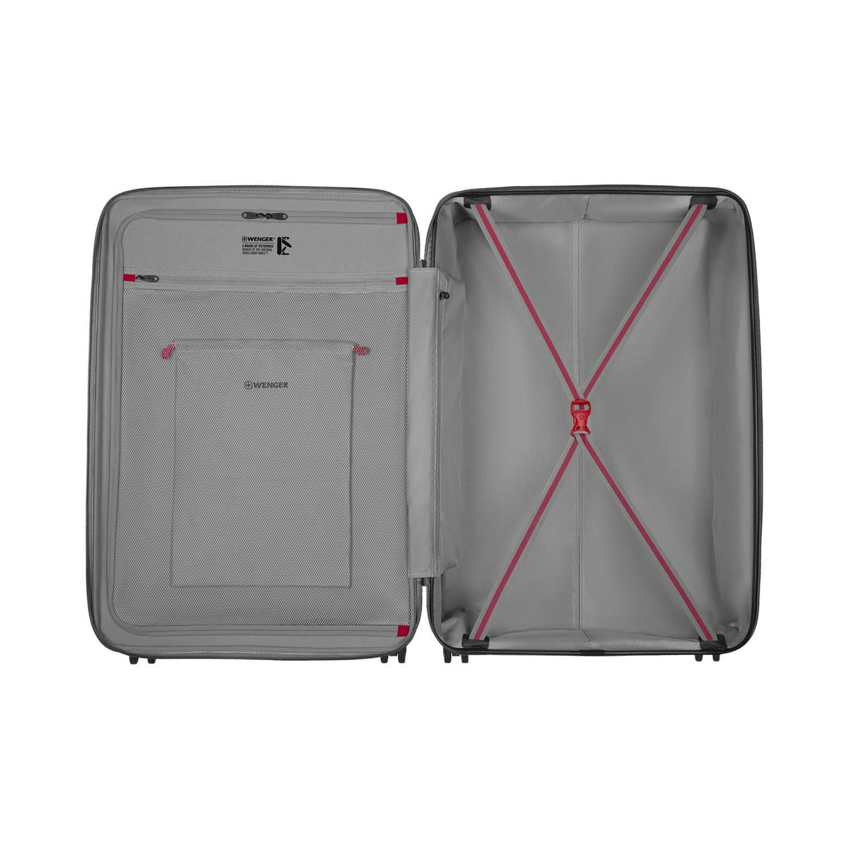 Wenger Motion 3 Piece 54+69+81cm Hardside Expandable Cabin & Check-In Luggage Trolley Set Grey