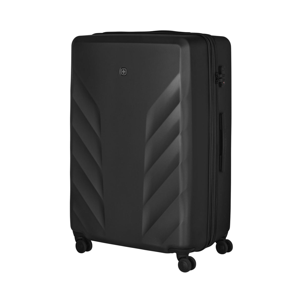 Wenger Motion 3 Piece 54+69+81cm Hardside Expandable Cabin & Check-In Luggage Trolley Set Black