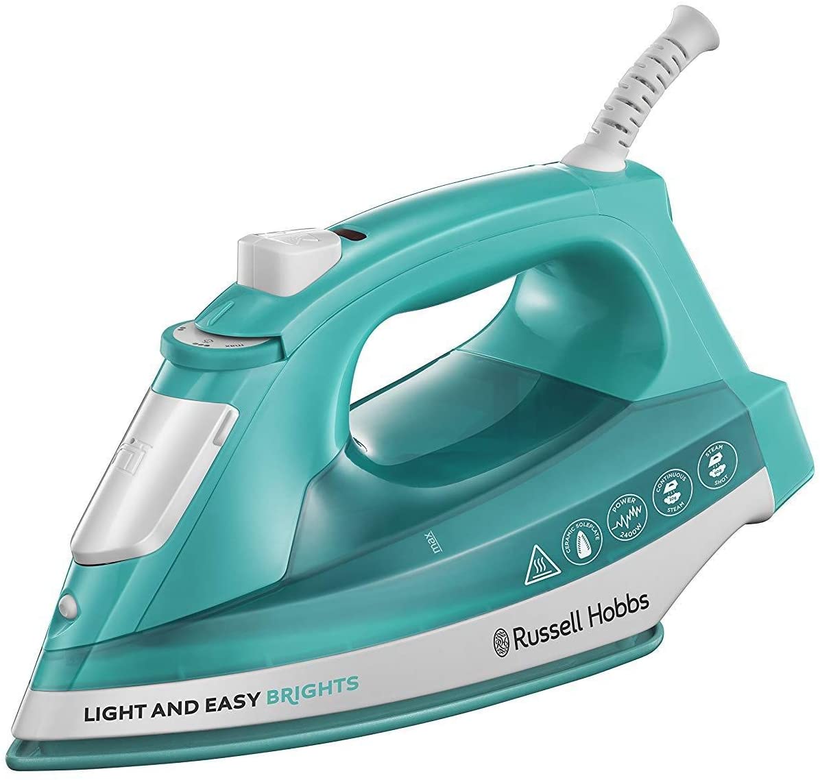 Russell Hobbs Light & Easy Bright Iron Aqua 2400W-24840 - Jashanmal Home