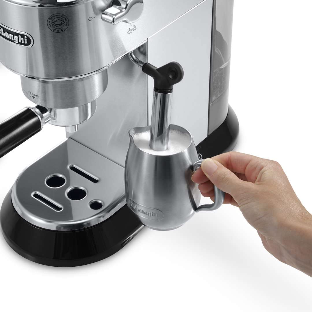 De'Longhi Dedica Style Pump Espresso Coffee Machine, Metallic
