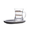 DIMLAJ ELENA GOLD 4PC MUG AND SAUCER SET - 23836