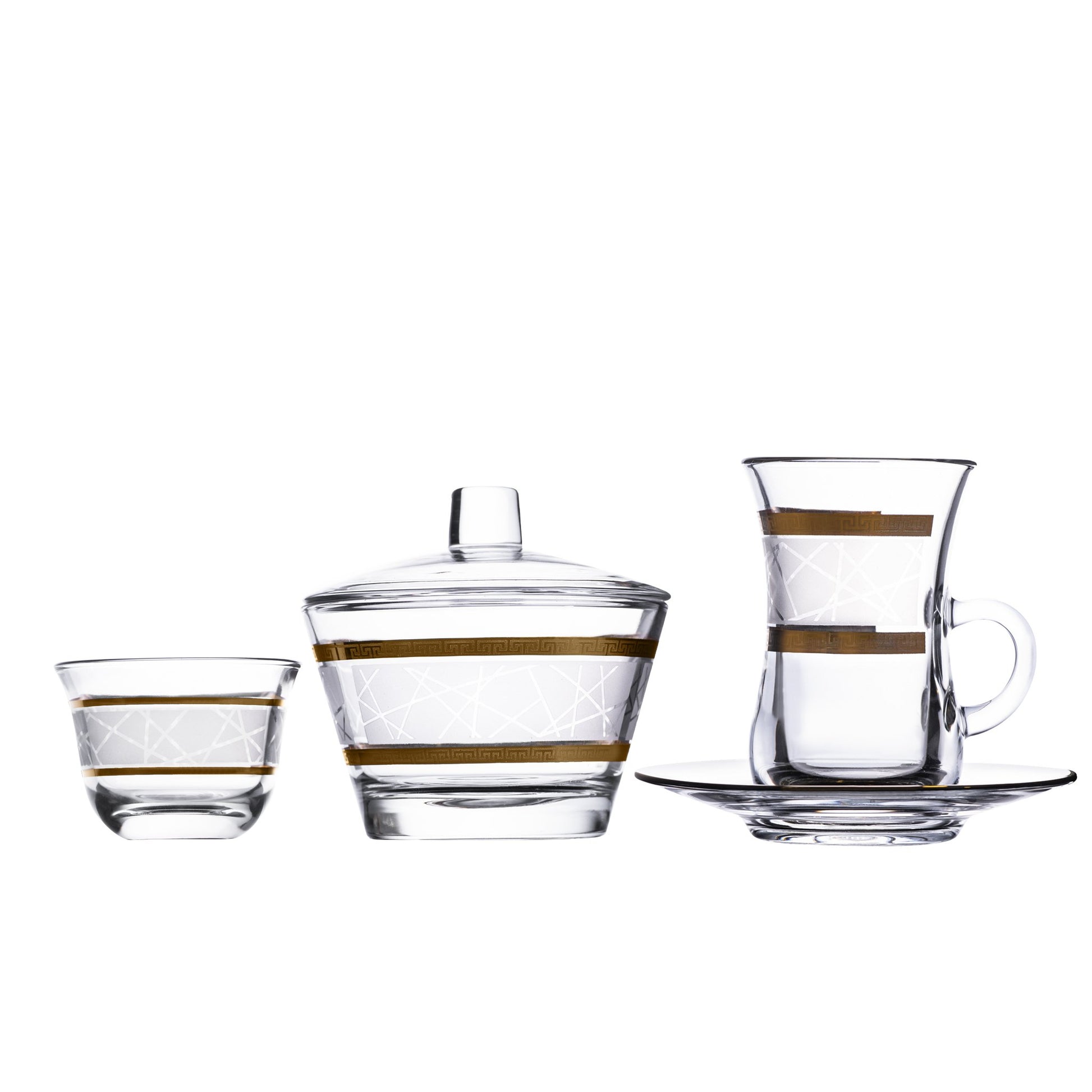 DIMLAJ ELENA GOLD 20PC TEA AND COFFEE SET - 23837