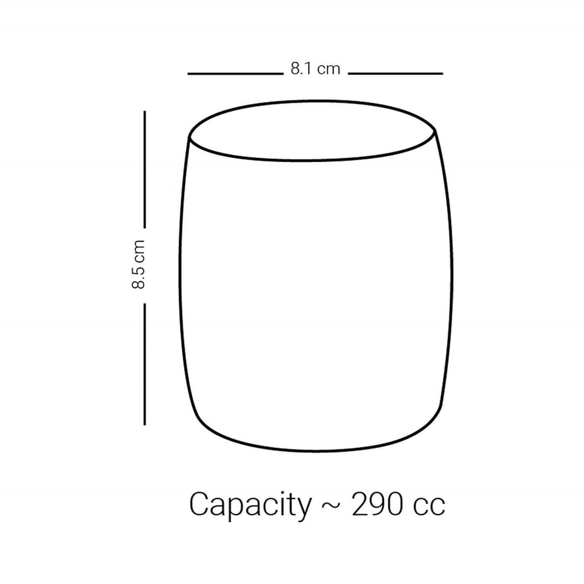 DIMLAJ SUROOR 47012 CRYSTAL TUMBLER GOLD/6 - 47012