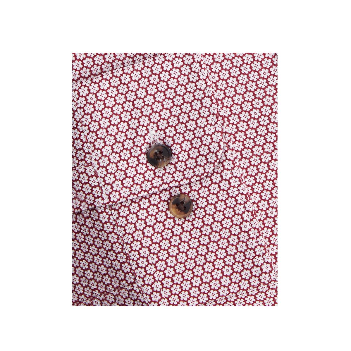 FLORAL SLIM FIT RED SINGLE CUFF SHIRT