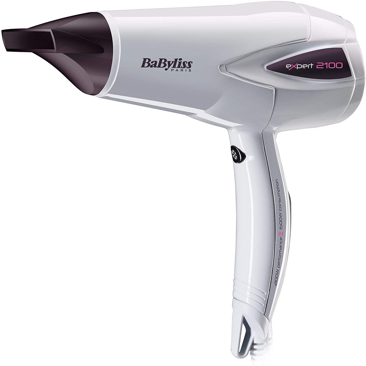 BaByliss Expert Hair Dryer White & Purple-D321WSDE - Jashanmal Home