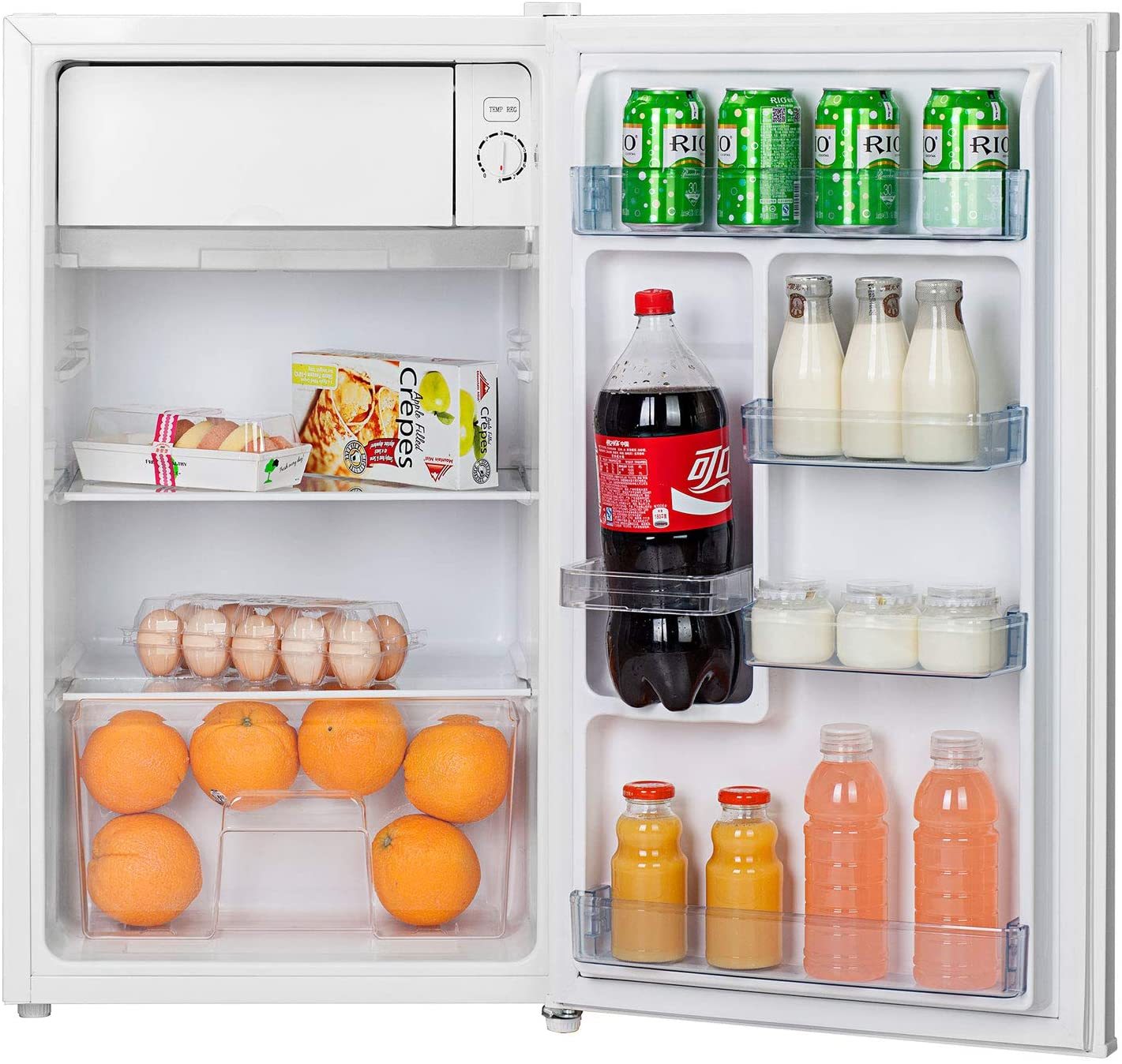 Hoover 120 Liters Free standing Single Door Refrigerator, Silver - HSD92-S