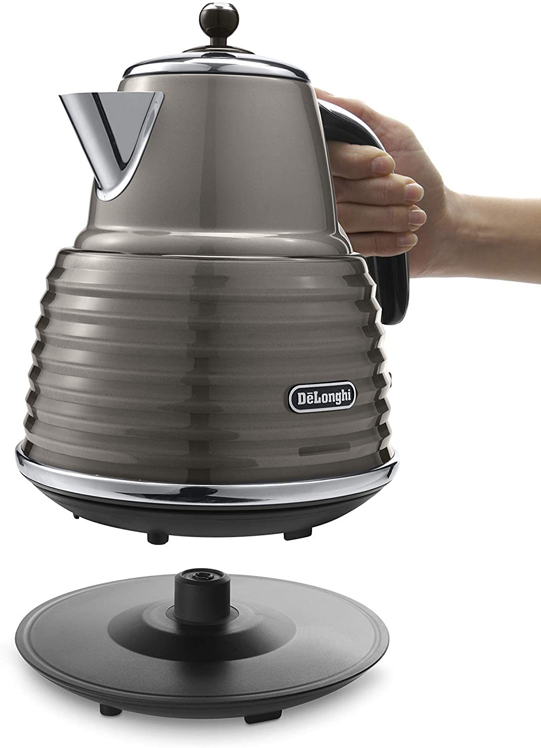 De’Longhi Scultura Electric Kettle (1.5L, Beige)