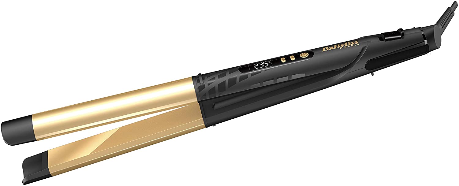 BaByliss ST440SDE,Gold Ceramic 25mm Straightener 3 Temperatures, GOLD, - Jashanmal Home