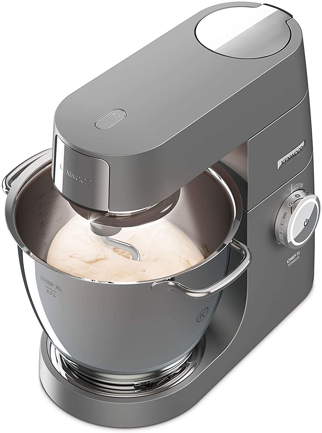 Kenwood 6.7l Titanium Kitchen Machine 1700w, Silver KVL8430S