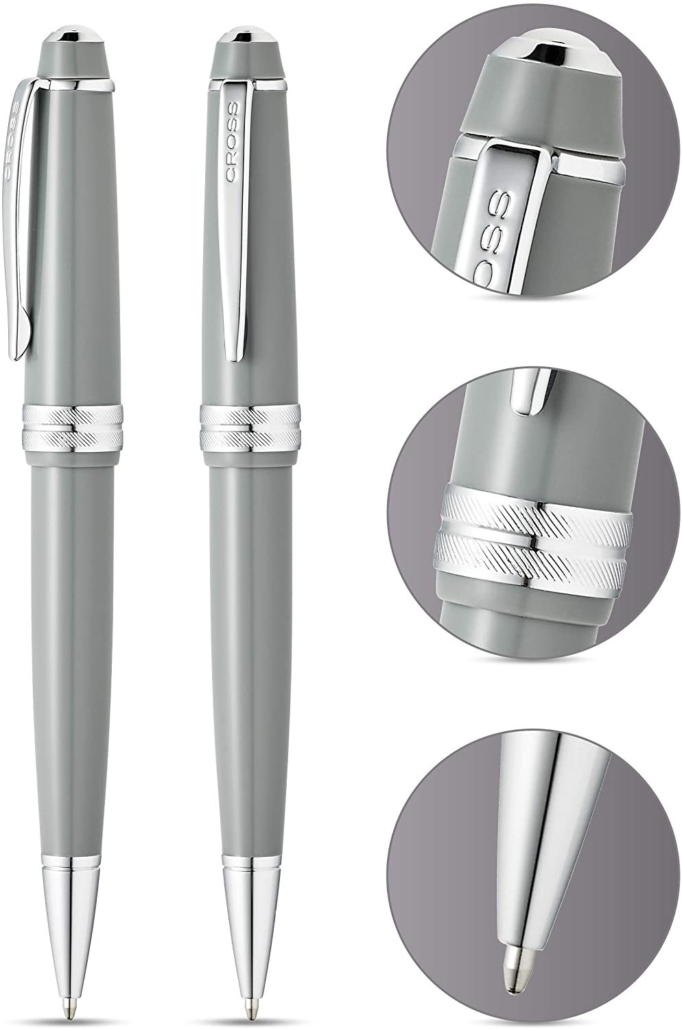 Cross Bailey Light Polished Gray Resin Ballpoint Pen