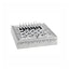 CHESSBOARD ICE EFFECT WOODEN SILVER FRAME AND CRYSTAL CHESS - DC5565/AG