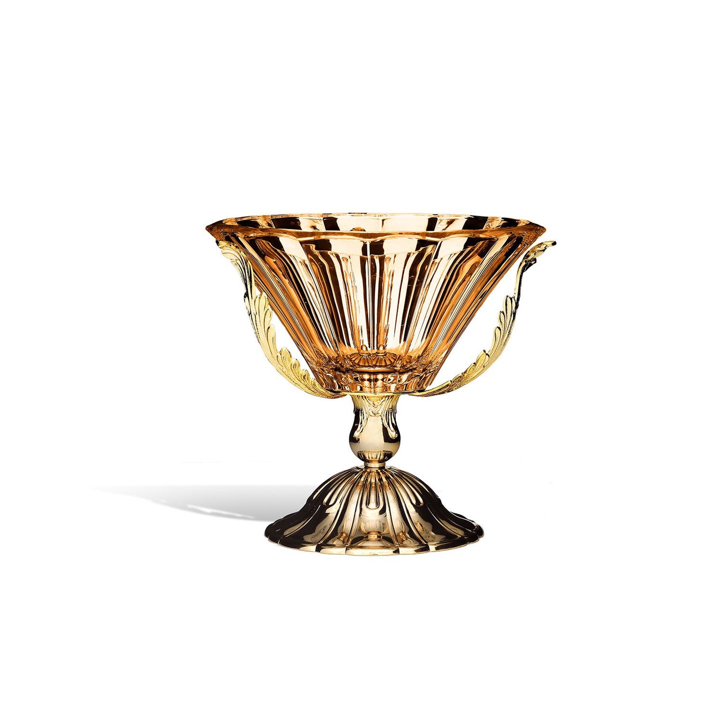 ROMA BOWL GLASS AMBER 26 X H26 CM - DC6157/OR-AM