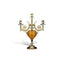 ROMANTICA 3 FLAMES CANDLESTAND AMBER - DC2441