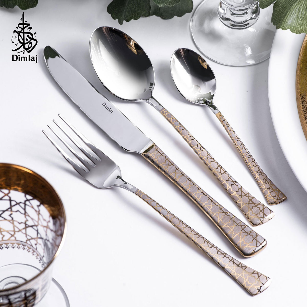 CORDOBA GOLD MIRROR 24PC CUTLERY SET - 23414