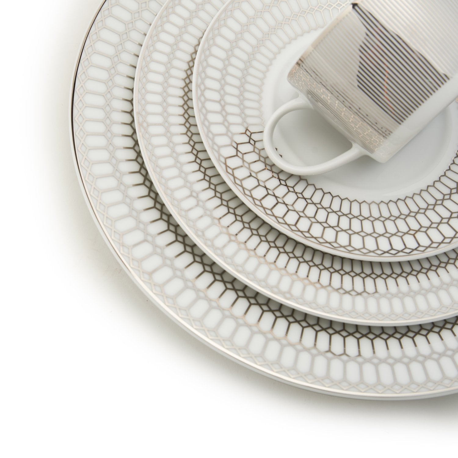 DANKOTUWA FOSTER PLATINUM 59PC DINNER SET - FOST-59DS