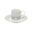 DANKOTUWA FOSTER PLATINUM DEMITASSE COFFEE CUP AND SAUCER SET - FOST-11792/693/6-P
