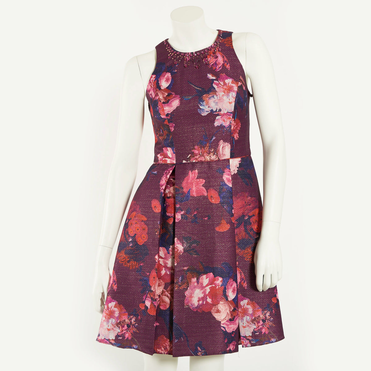 PRINTED WOVEN FIT AND FLARE