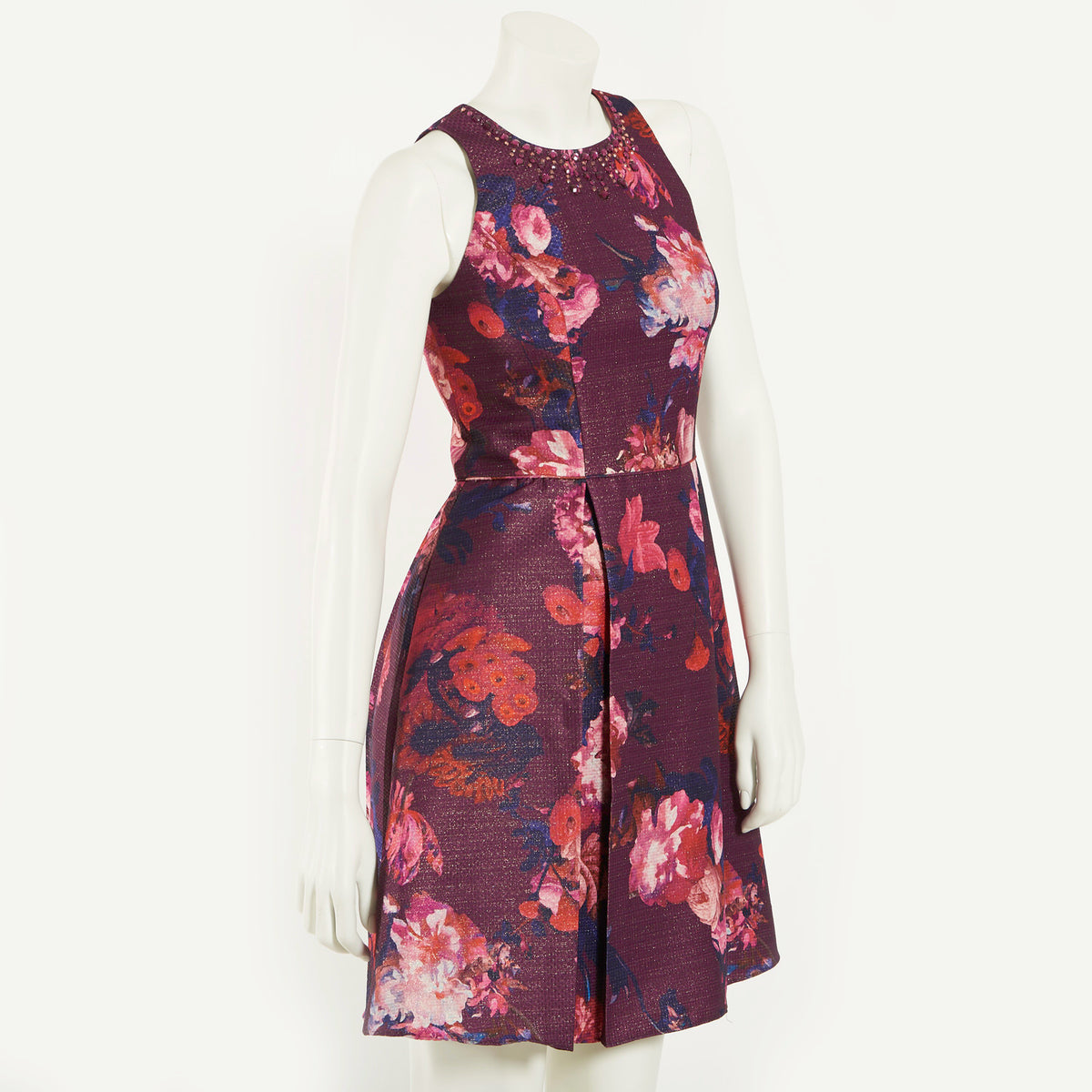 PRINTED WOVEN FIT AND FLARE