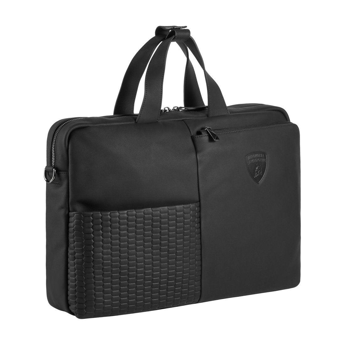 LAMBORGHINI BRIEFCASE ENGINE 9013428 BLACK - Jashanmal Home