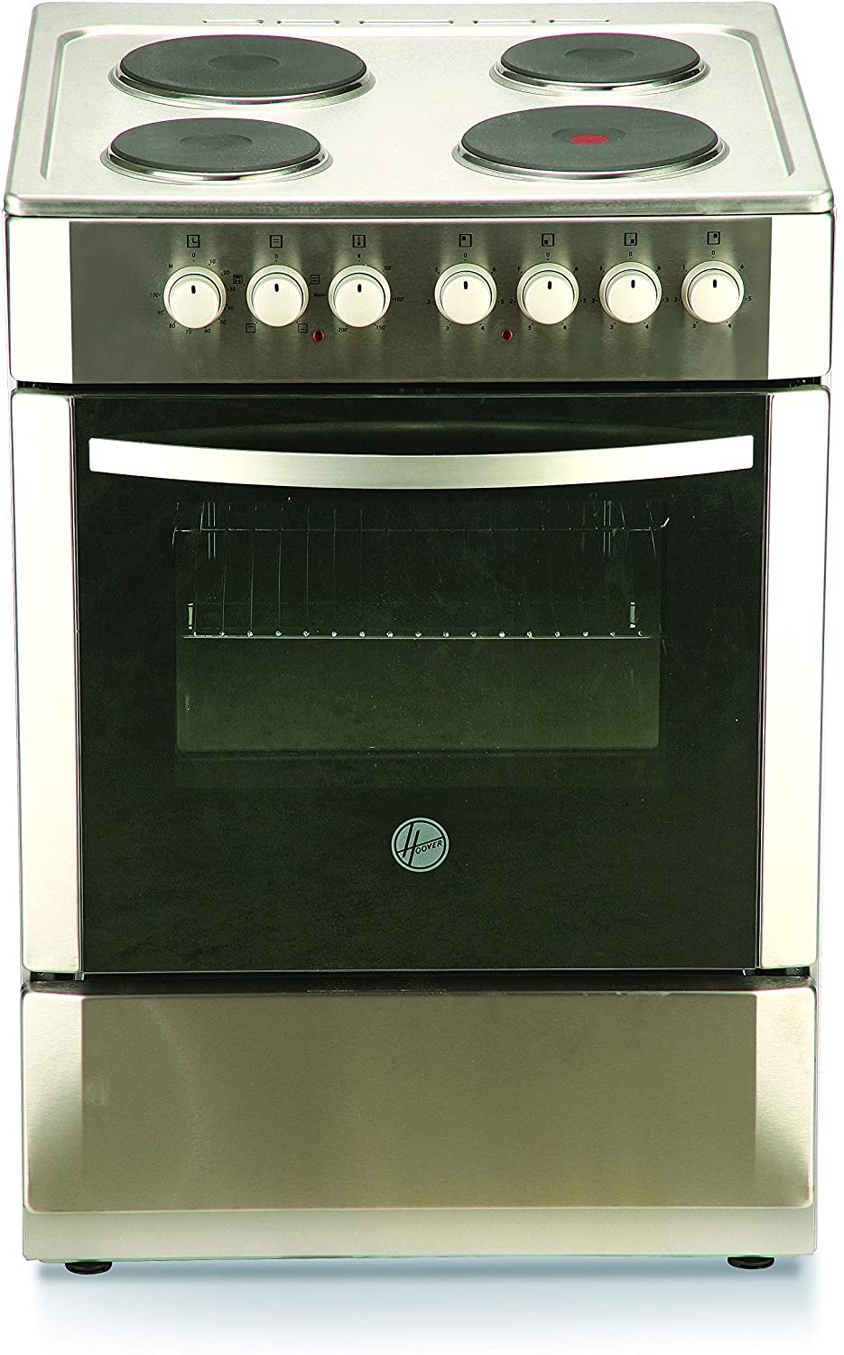 Hoover 60 X 60 cm, 4 Hot Plate Electric Cooker, Stainless Steel Finish - FEC66.01S