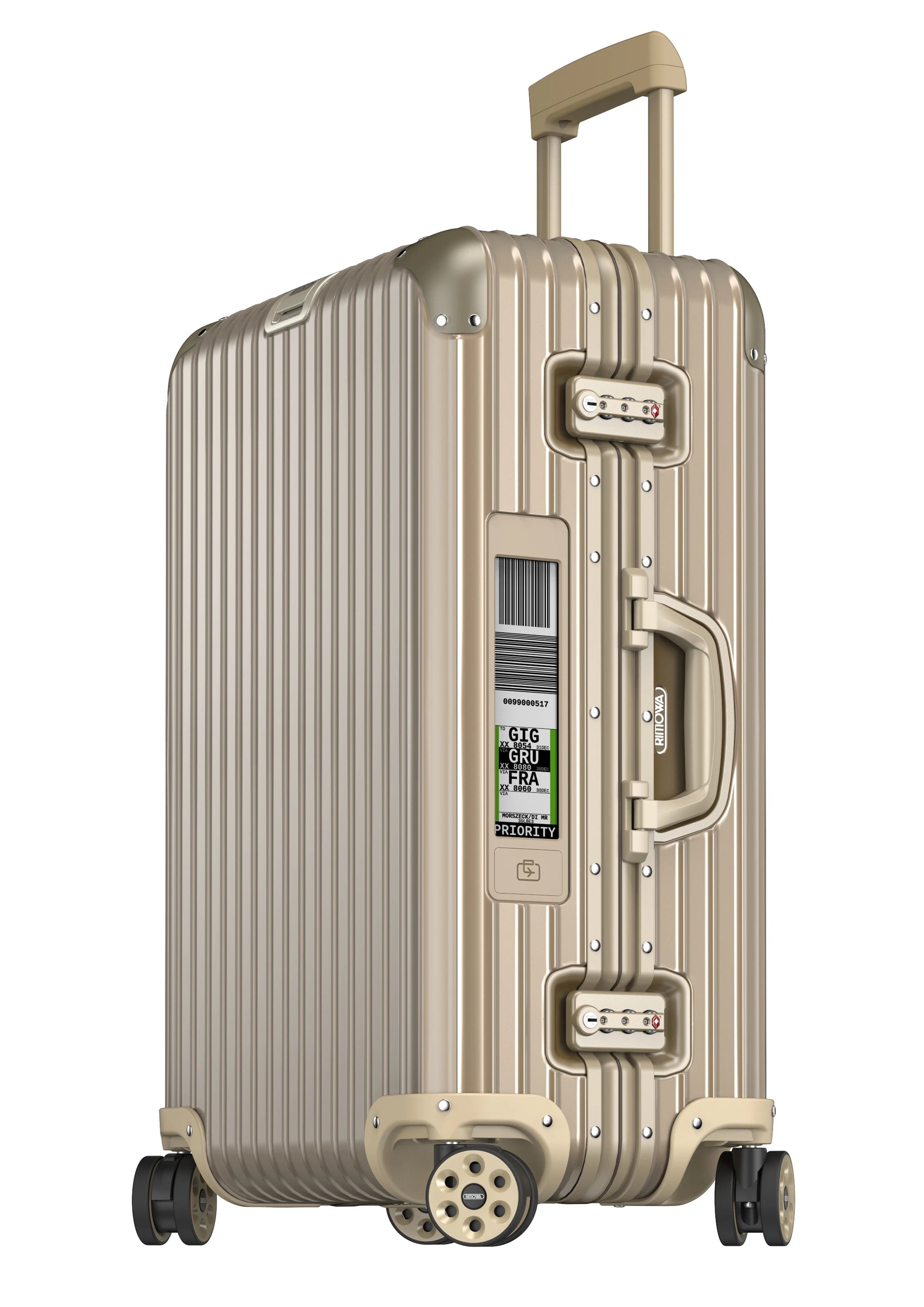 【1度使用のみ】RIMOWA TOPAS 77 MULTI WHEEL 98L Buy RIMOWA TOPAS TITANIUM MULTIWHEEL TROLLEY 78CM E-TAG - 924.73