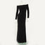 DRAPPED JERSEY LONG DRESS