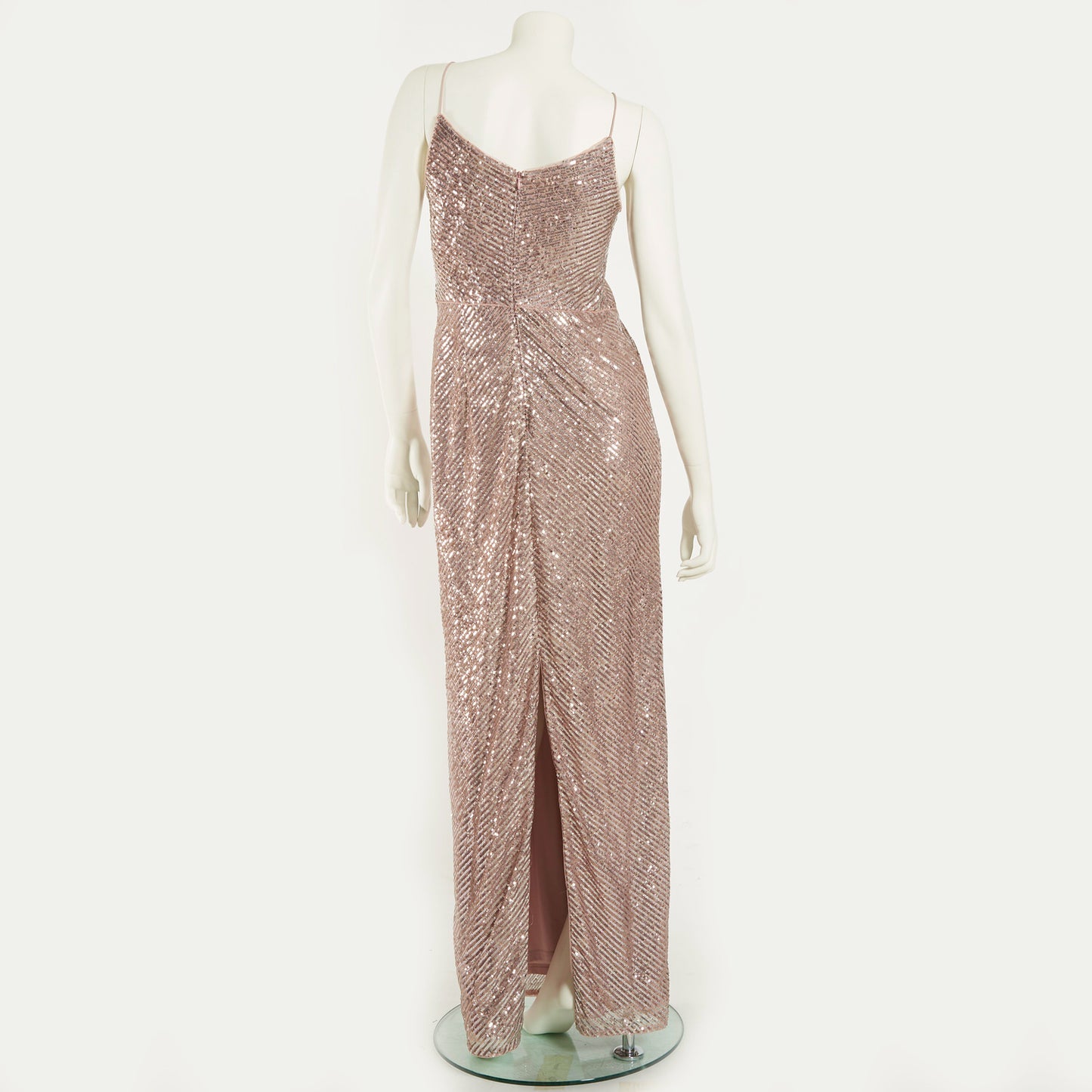 STRIPE SEQUIN GOWN