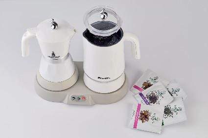 ARIETE BREAKFAST STATION KETTLE/FOAMER WHITE 1344