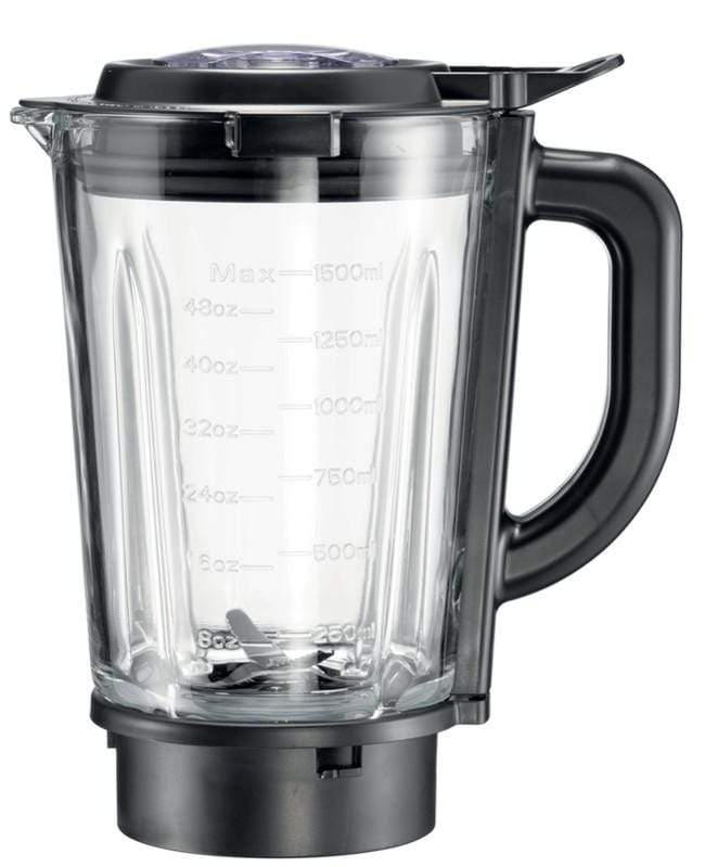 Kenwood 1.5l Glass Blender With Mill 1000w Black/Silver, BLM45.720SS