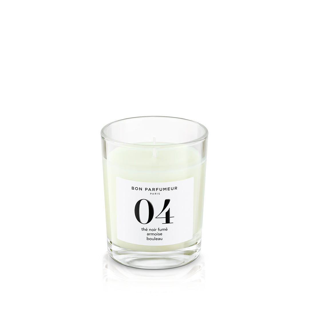 Bon Parfumeur: CANDLE - 04 SMOKED BLACK TEA MUGWORT BIRCH 70g