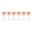Combi Clarice Goblet Set - Red and Amber, 260 ml, Large, 6 Piece - G597Z-RED&AM/96