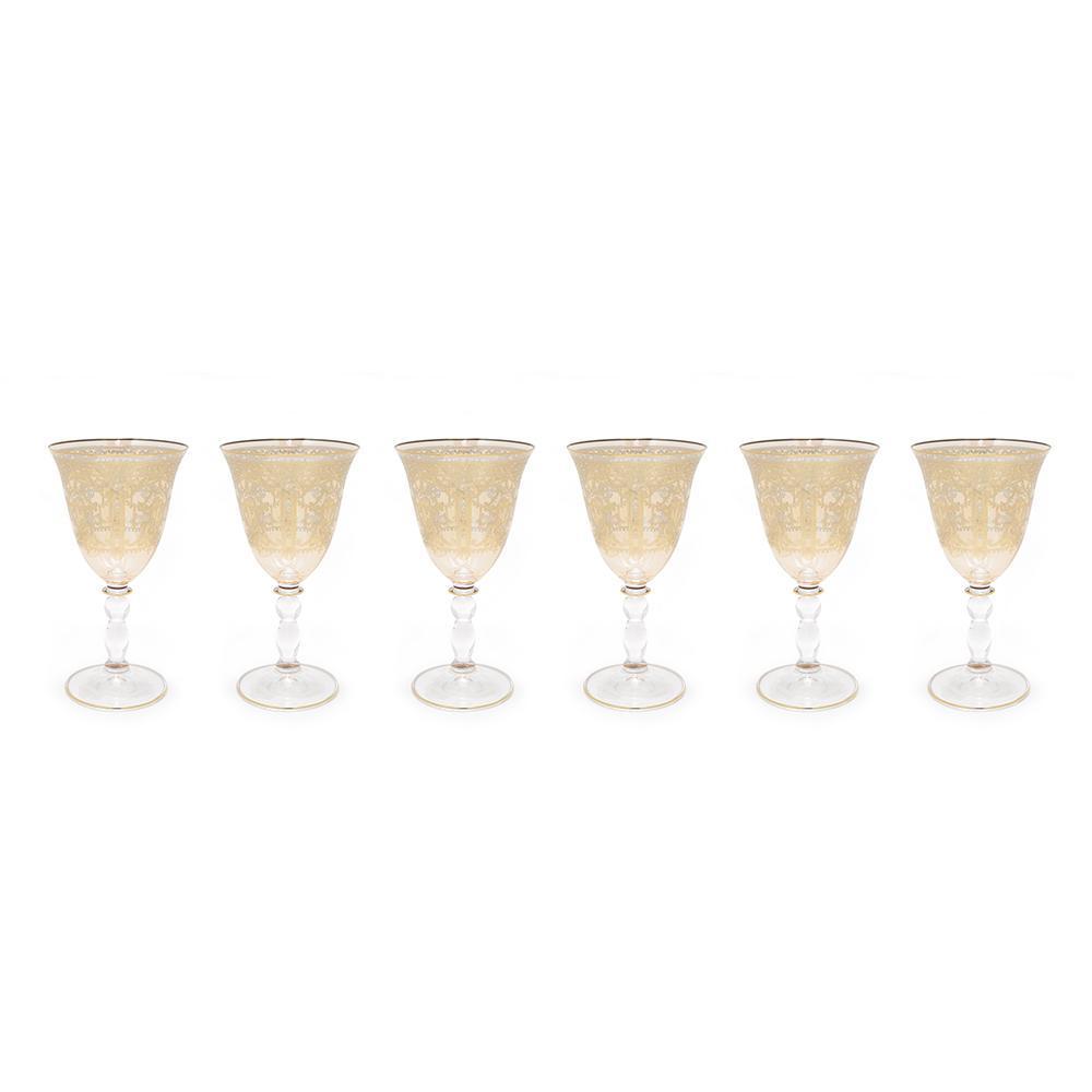 Combi Annette Goblet Set - Amber, 260 ml, Large, 6 Piece - G789/1Z-AM/96 - Jashanmal Home