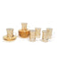 Combi Annette Tea Cup and Saucer Set - Amber, 12 Piece - G789/1Z-AM/35