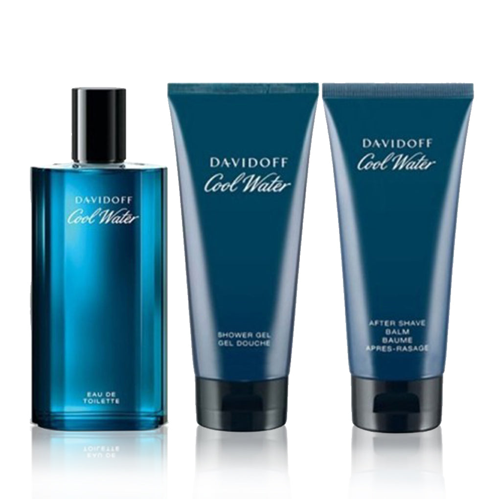 Davidoff Cool Water Man Gift Set EDT 125ml + After Shave 75ml + Shower Gel 75ml