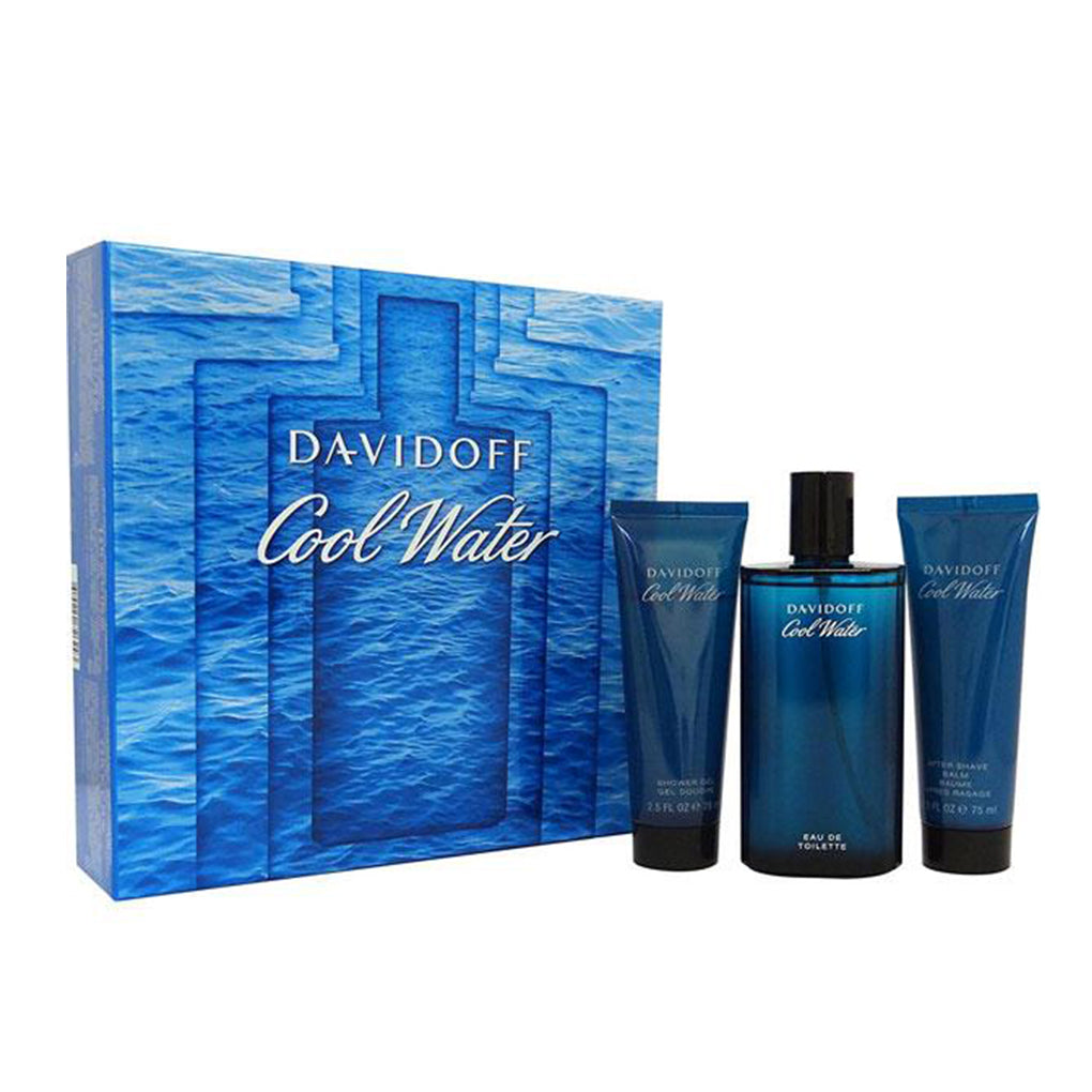 Davidoff Cool Water Man Gift Set EDT 125ml + After Shave 75ml + Shower Gel 75ml