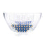 Dimlaj Asala Large Serving Bowl - Clear, Gold and Blue - 46688