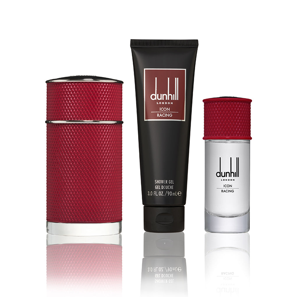 DUNHILL ICON RACING RED-FOR MEN 2020 HOLIDAY GIFTSETS 100ml EAU DE PARFUM+90ml SHOWER GEL+30ml TRAVEL SPRAY
