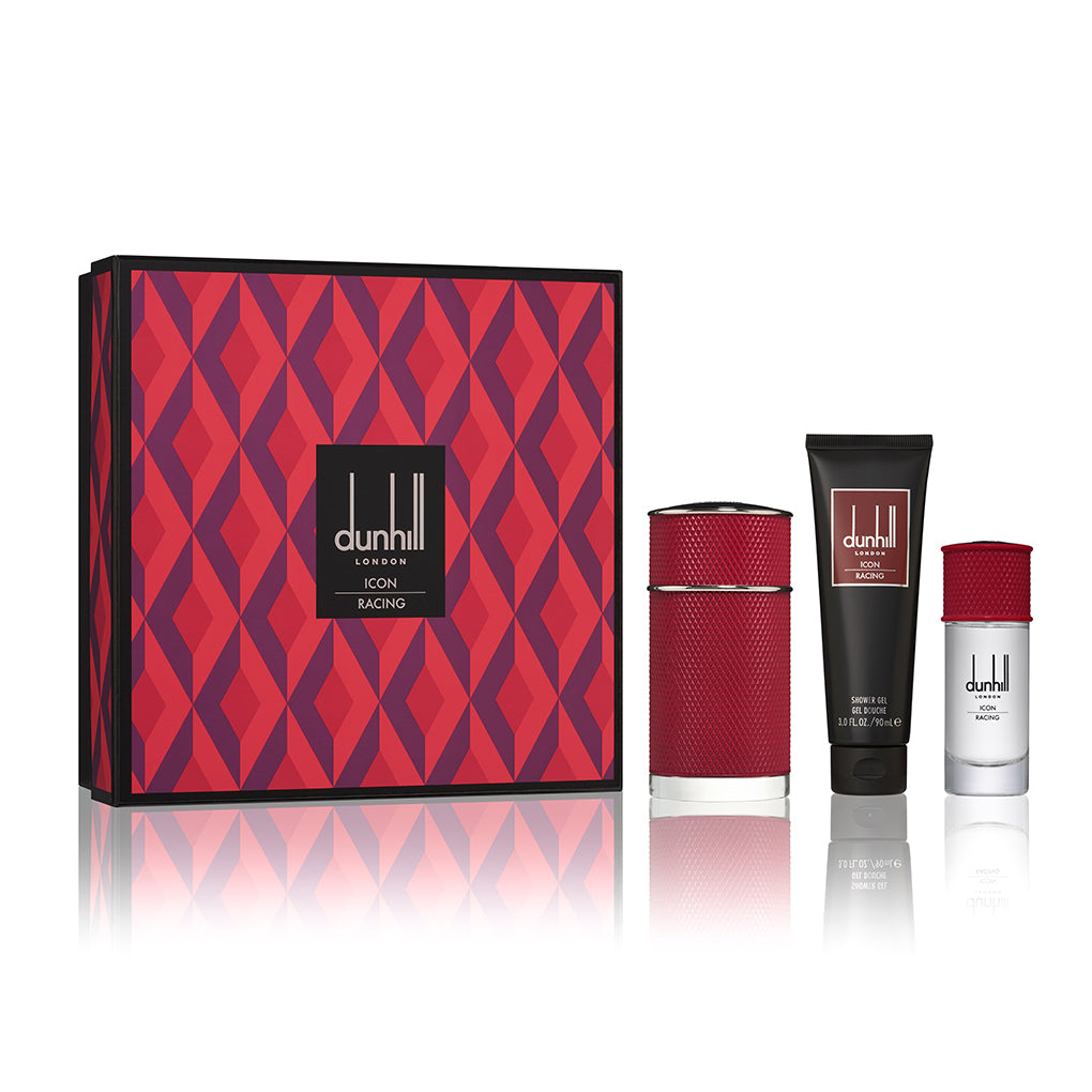 DUNHILL ICON RACING RED-FOR MEN 2020 HOLIDAY GIFTSETS 100ml EAU DE PARFUM+90ml SHOWER GEL+30ml TRAVEL SPRAY
