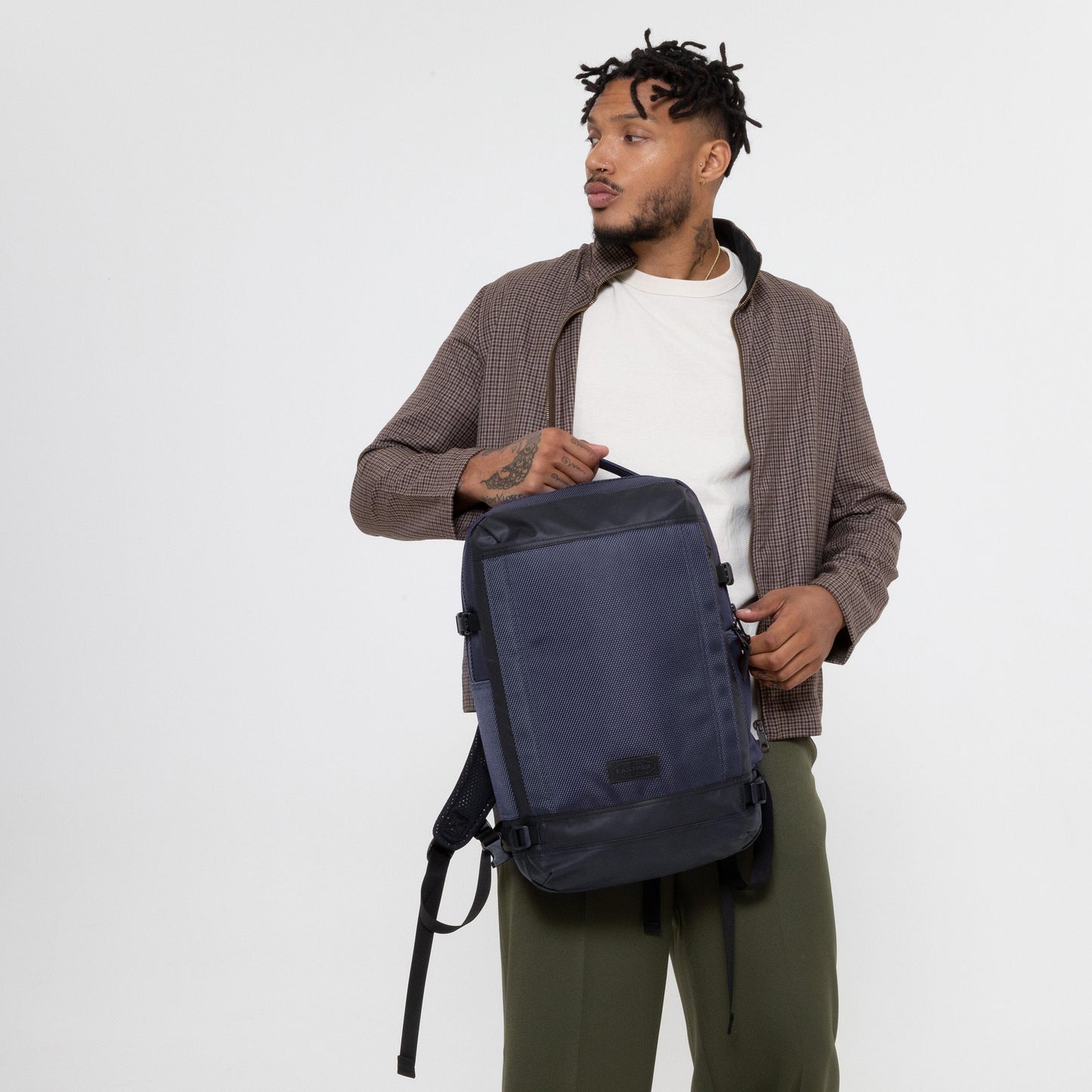 Eastpak Tecum M Laptop Medium Cnnct Marine Backpack