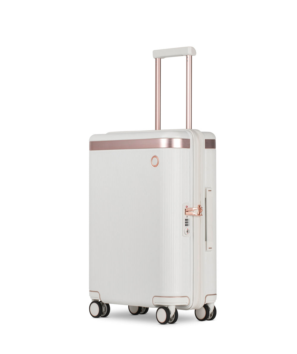 Echolac Dynasty Spinner 20in Ivory White Trolley Bag
