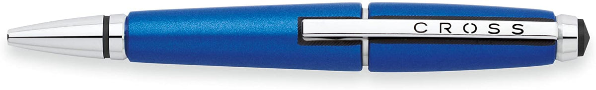 CROSS EDGE CLICK-CLOSE SELECTIP ROLLERBALL PEN NITRO BLUE WITH CHROME TRIMS AT0555-3