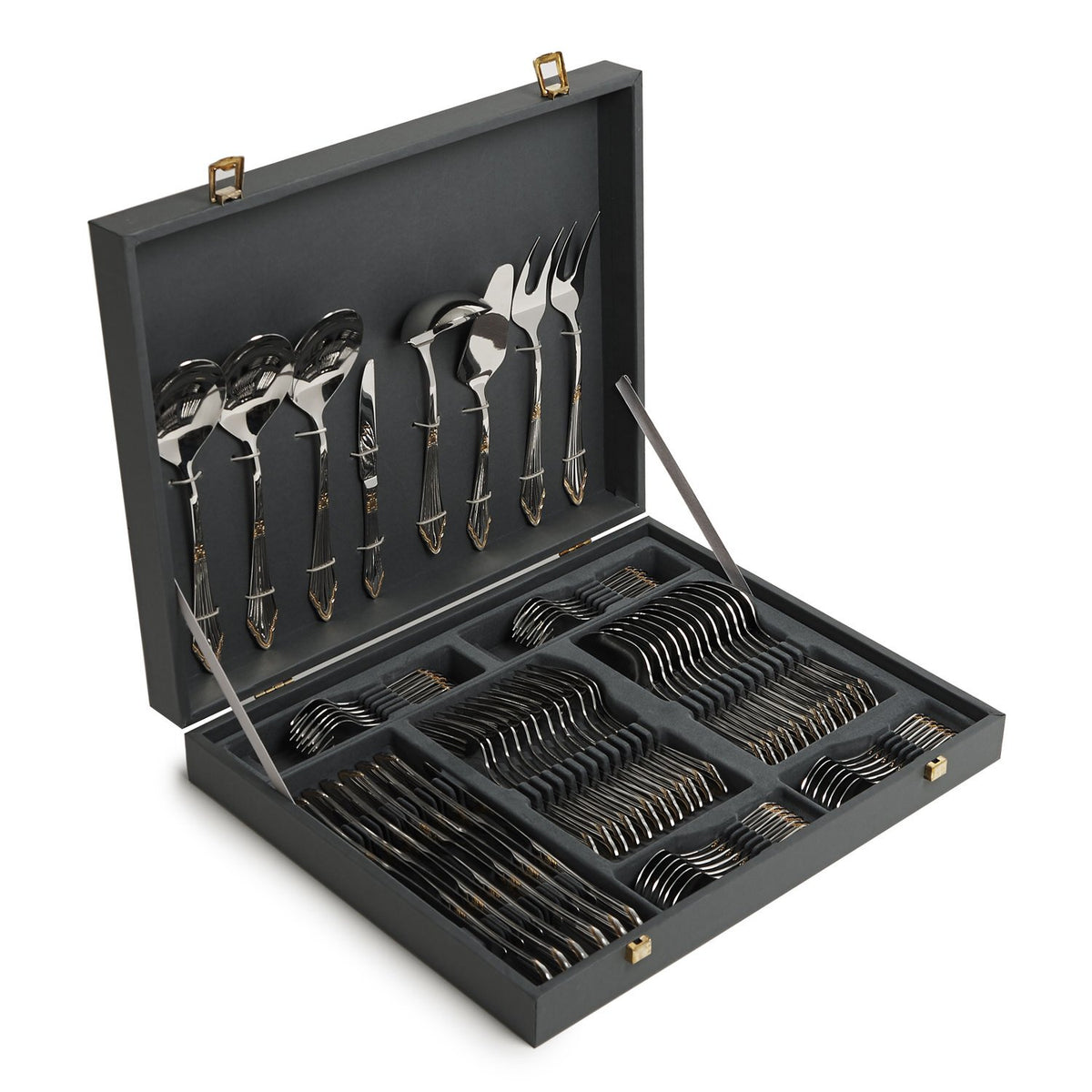 LENORE ONE SIDE GOLDPLATED 68PC CUTLERY SET - GL200/GPBX - GL200/GPBX