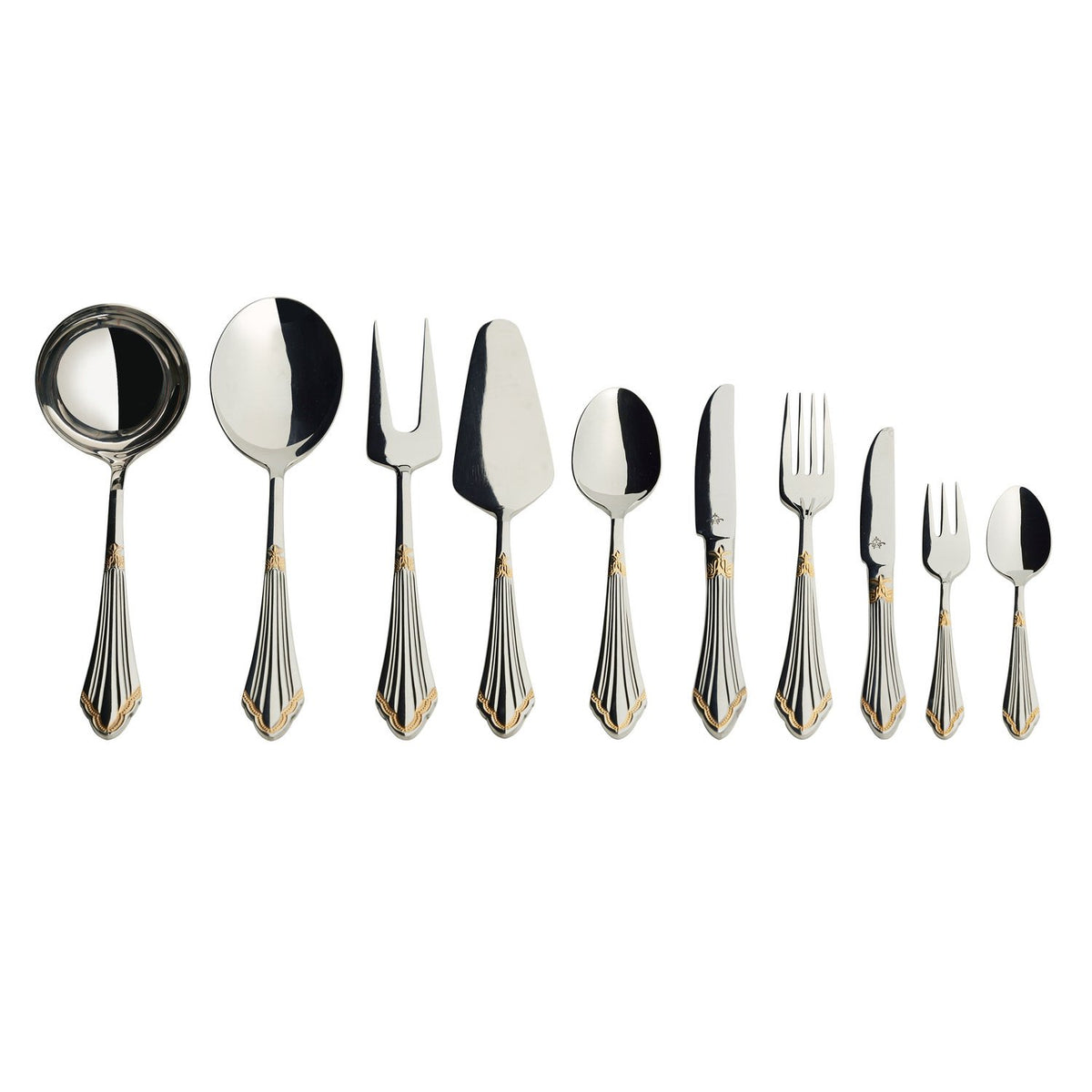 LENORE ONE SIDE GOLDPLATED 68PC CUTLERY SET - GL200/GPBX - GL200/GPBX