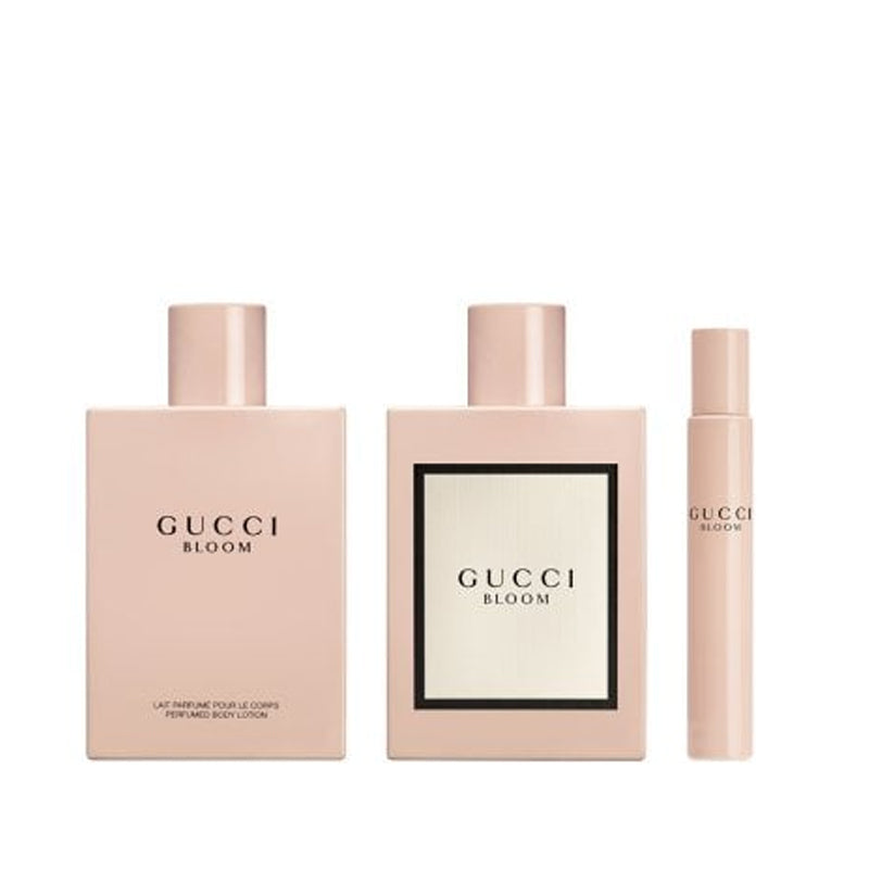 GUCCI BLOOM (GIFT SET)
EAU DE PARFUM 100ml+100ml BODY LOTION + 7.4ml ROLLERBALL