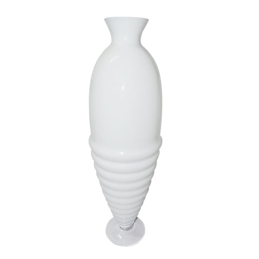 ANFORE VASE H. 80 CM CASED WHITE