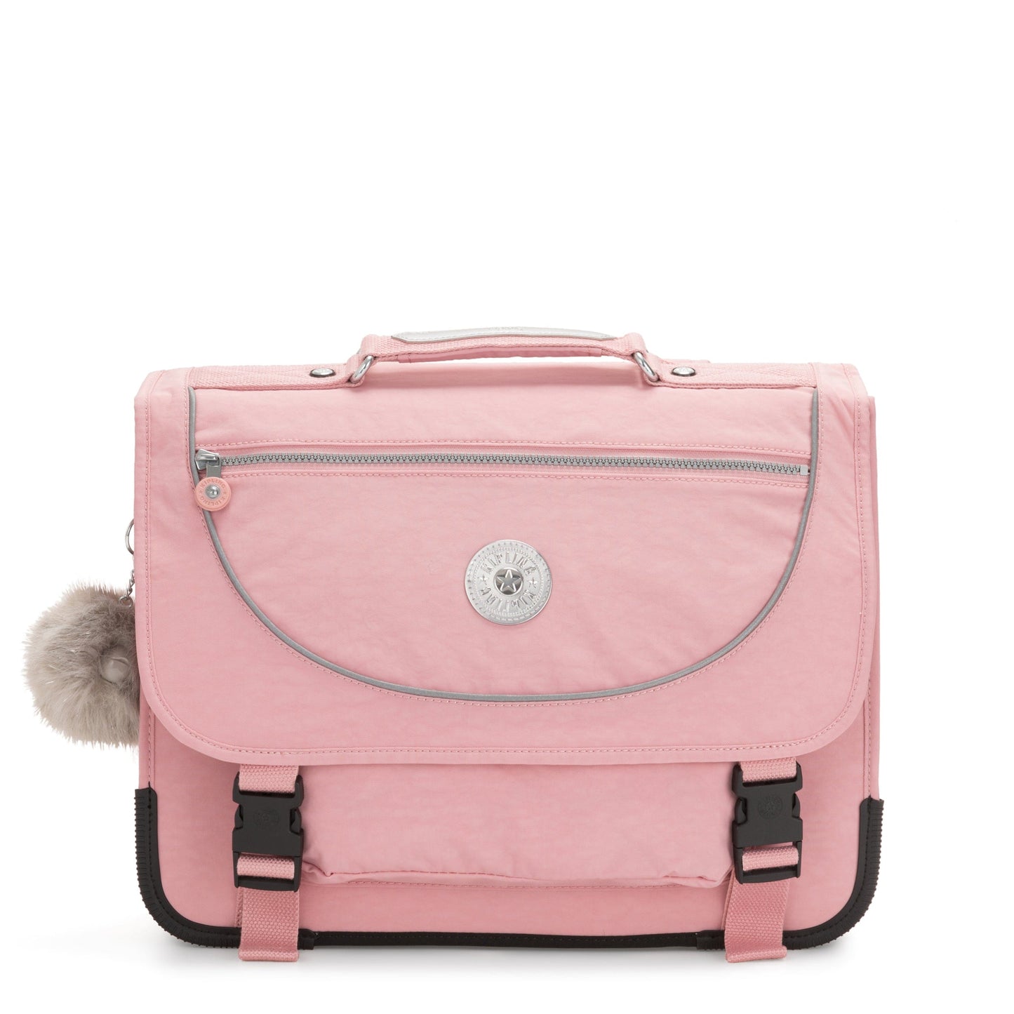 Kipling-Preppy-Medium Schoolbag Including Fluro Rain Cover

-Bridal Rose-12074-46Y