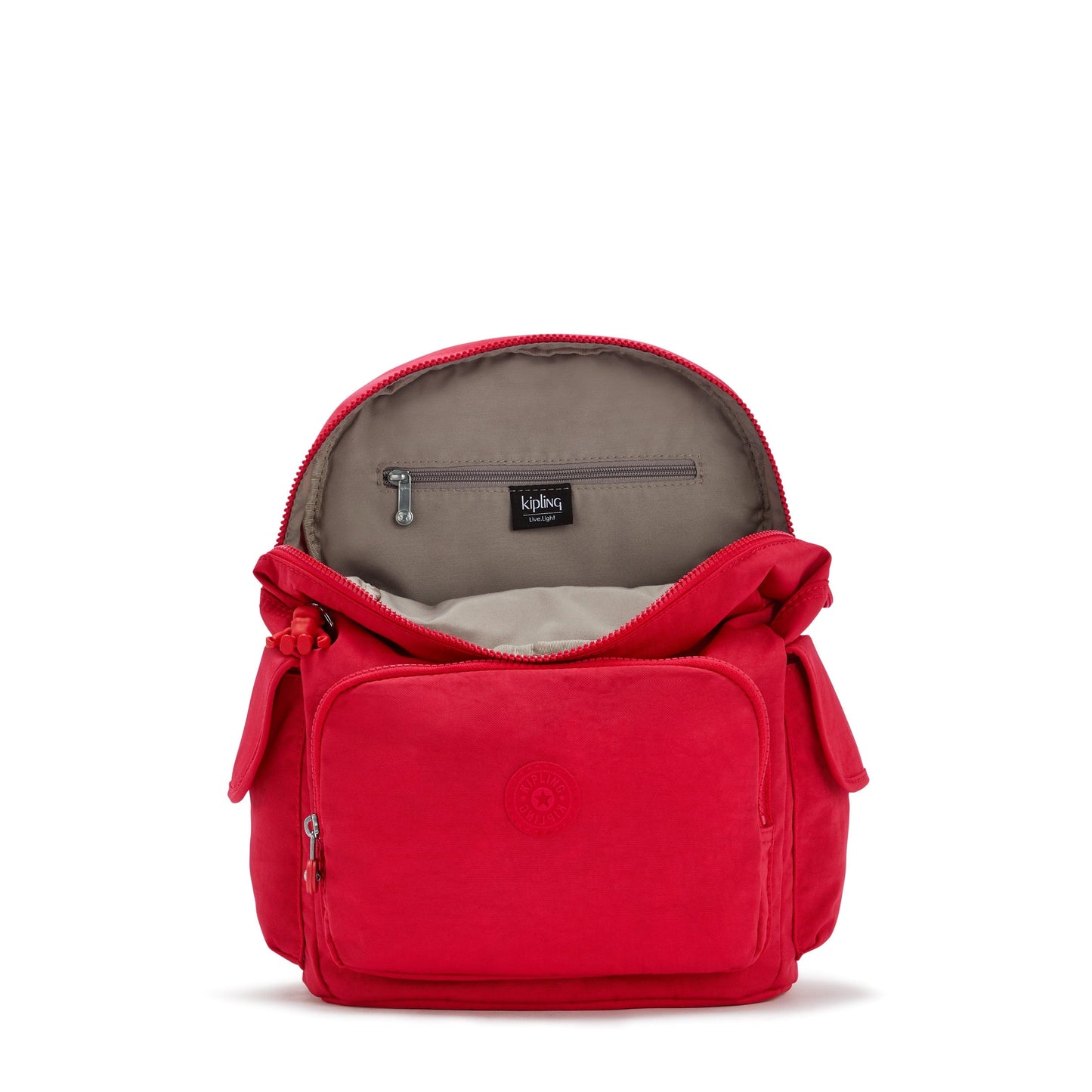 Kipling-City Pack-Medium Backpack-Red Rouge-12147-Z33