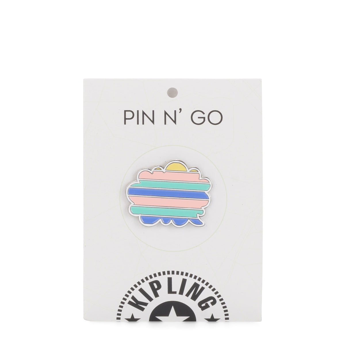 Kipling Stripy Cloud Pin Mix Col Ss20 - Small Personalisation Pin - I4135-Q54